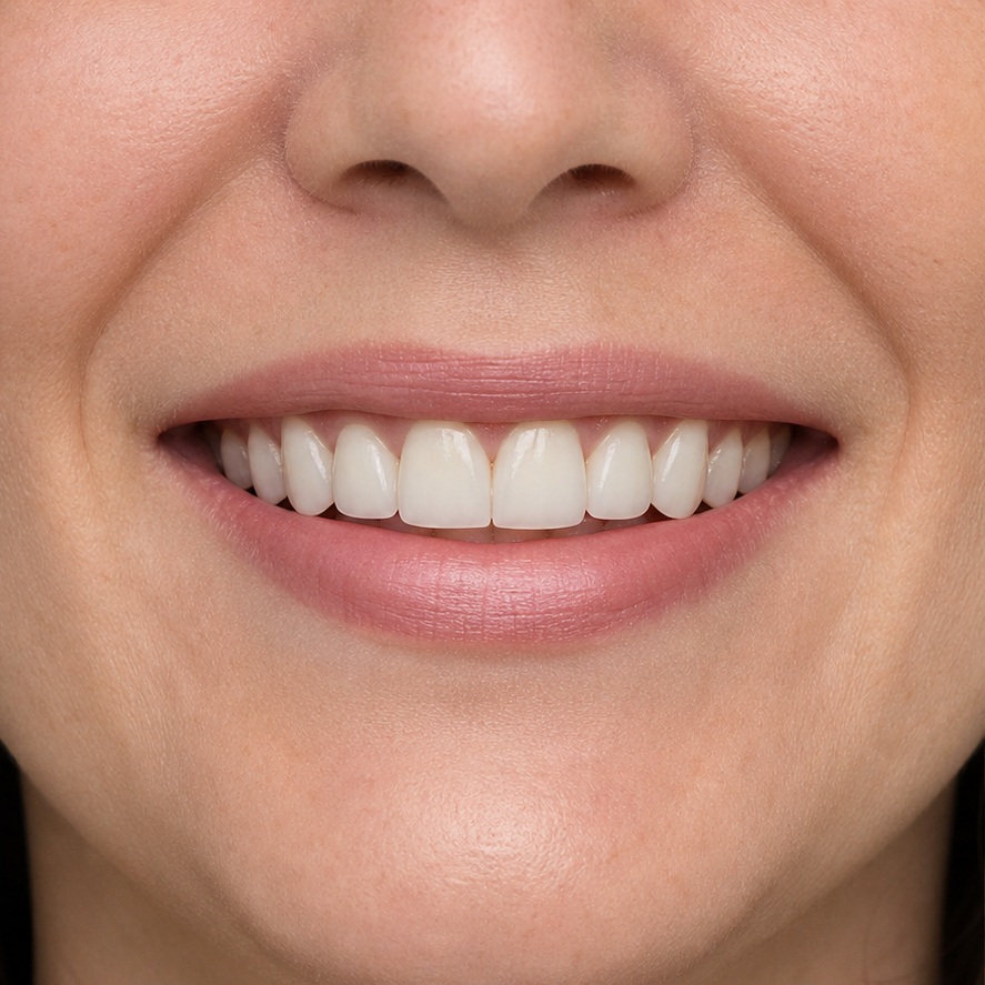 Veneers result — Six-unit veneer refresh